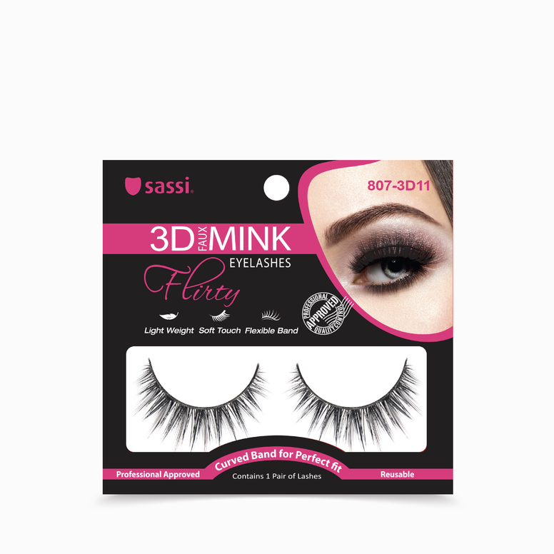 Faux cils 3D MINK FLIRTY n°7 #807-3D11 Faux cils 3D MINK FLIRTY n°7 #807-3D11
