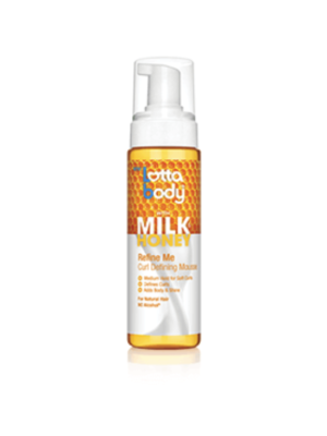 lottabody milk honey mousse definisseur de boucle curl defining mousse REFINE ME