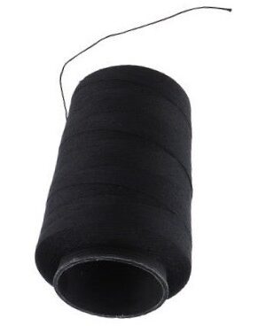 Bobine de fil de tissage de cheveux noirs