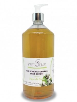 Gel Douche SURGRAS Fleur de coton sans savon 1L
