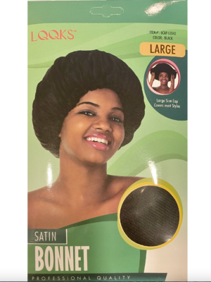 Le bonnet Large Satin de couleur noir #L3542 de la marque LQQKS