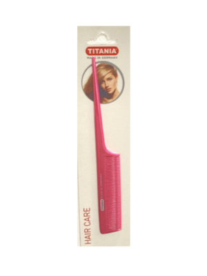 Peigne Queue Plastique #1808/6 ROSE