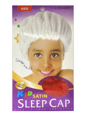 Bonnet de nuit ROUGE en Satin pour enfant