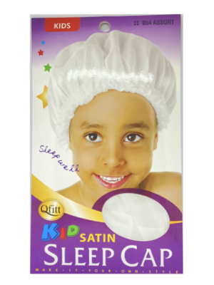 Bonnet de nuit BLANC en Satin pour enfant