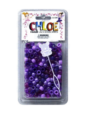 Perles Dégradées VIOLET pour cheveux BEAD ROUND 200pcs