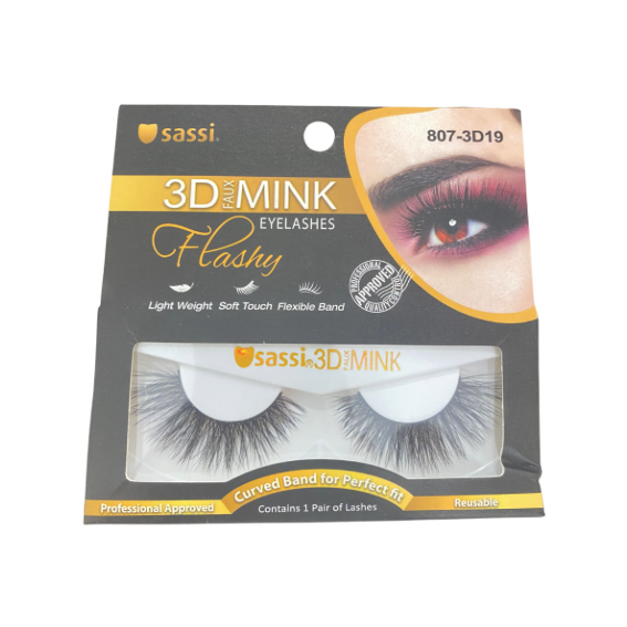 Faux cils MINK FLASHY n°19 #807-3D19 Faux cils MINK FLASHY n°19 #807-3D19