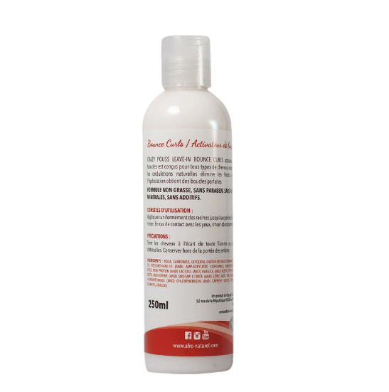 Leave in Activateur de boucles CRAZY POUSS BOUNCE CURL 8oz (250ml) Leave in Activateur de boucles CRAZY POUSS BOUNCE CURL 8oz (250ml)