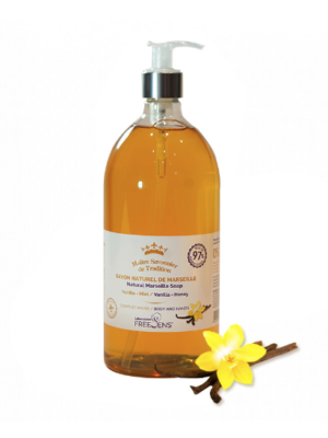Savon de Marseille VANILLE & MIEL 34oz (1L)