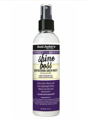 Brume Rafraichissante GRAPESEED STYLE & SHINE RECIPES SHINE BOSS REFRESHING SHEEN MIST 4oz (118ml)