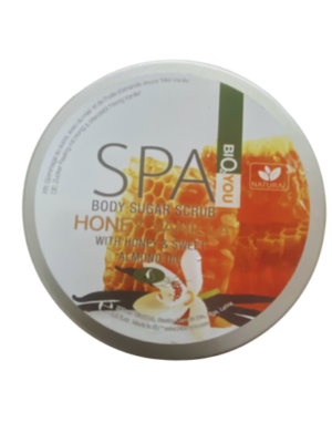 Gommage au SUCRE VANILLE, MIEL ET AMANDES DOUCES 200ml