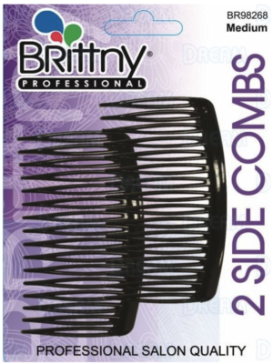 Peigne SIDE 2-PIECE BLACK COMB, MEDIUM #BR98268