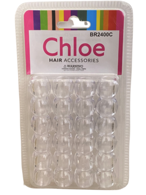 Perles pour Cheveux Transparentes #BR2400C
