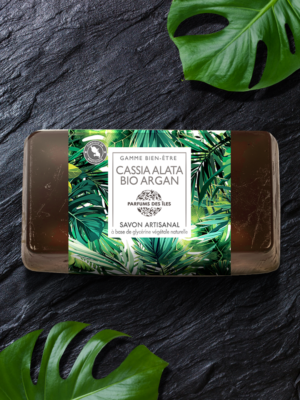 cassia alata bio argan savon parfum des iles