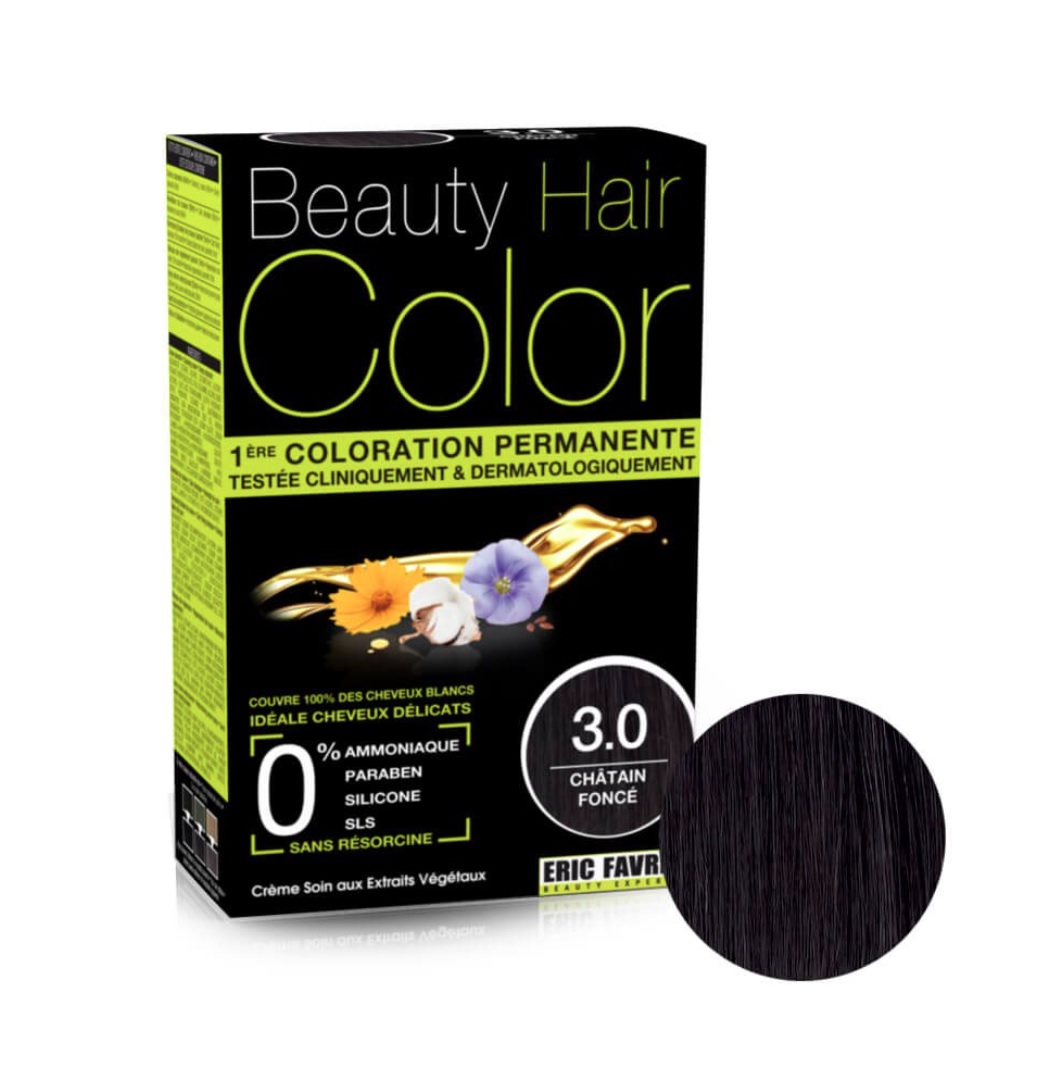 coloration permanente Beauty Hair colo Eric Favr 3.0 chatain foncé coloration permanente Beauty Hair colo Eric Favr 3.0 chatain foncé
