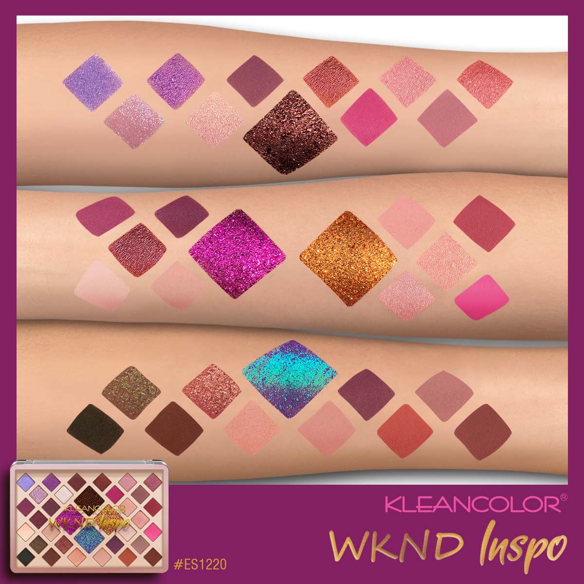 Palette 30 Ombres à Paupières WKND INSPO #ES1220 Palette 30 Ombres à Paupières WKND INSPO #ES1220