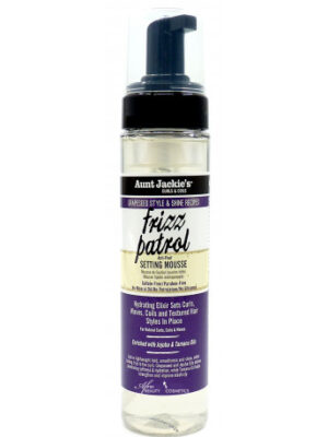 fizz patrol mousse de fixation pour boucles au jojoba tamanu 244ml aunt jackie s