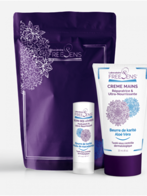 Pochette Crème pour les mains (30ml) et Baume à lèvres (4g)