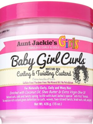 girls baby girl curls moisture rich curling twisting custard 426g aunt jackie s