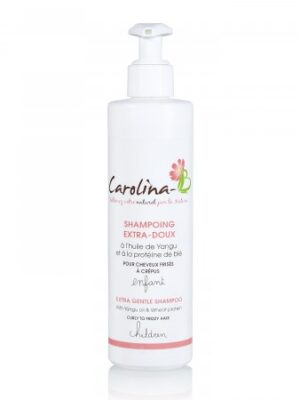 shampoing huile de yangu proteine de blé cheveux frises enfants Carolina B
