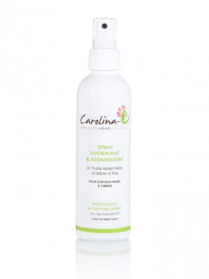 spray hydratant et assainissant cheveux boucles adulte carolina B
