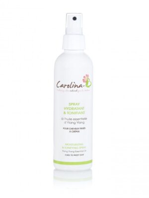 spray hydratant et tonifiant cheveux crepus défrisé bouclés locksés adulte carolina B