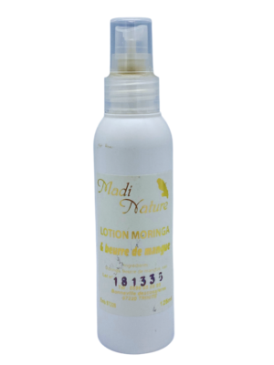 Lotion moringa-mangue pour hydratation et fortification des cheveux